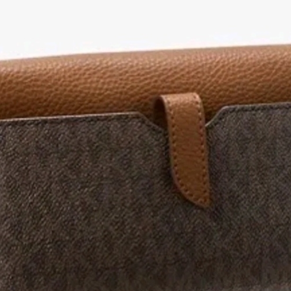 Michael Kors Tan and Brown Studded Crossbody - Picture 2 of 4